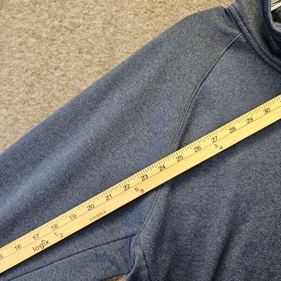 The North Face Canyonlands 1/2 Zip Pullover Fleece Sweater Zip Pocket Blue XL - Picture 7 of 8